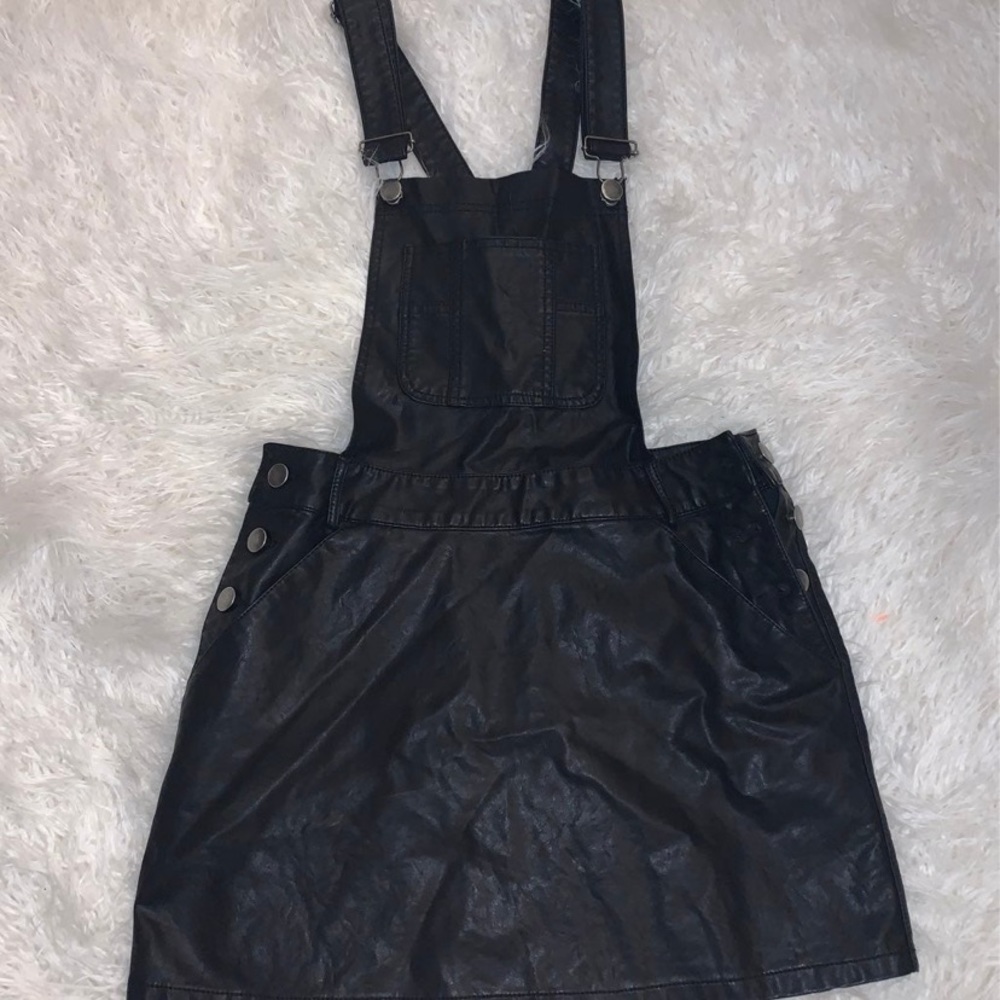 Leather Overall Dress Small